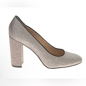 Botkier White Gold Block Heel Pumps